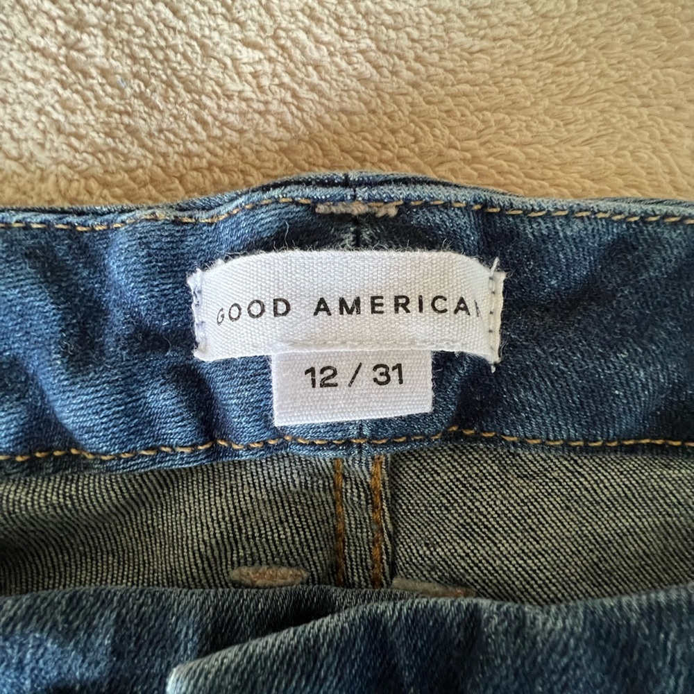 NWT Good American Good Legs Long Mid Blue High-Rise Skinny Jeans - Picture 8 of 11